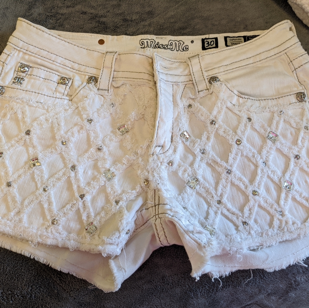 Miss me rhinestone shorts